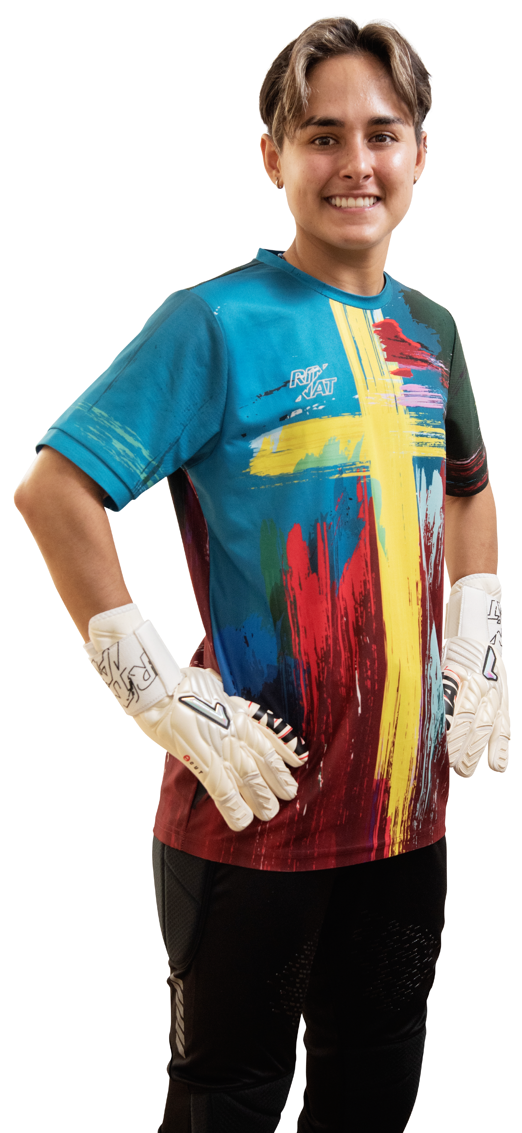 Rinat MILAN Short-Sleeve Goalkeeper Jersey with Free Number