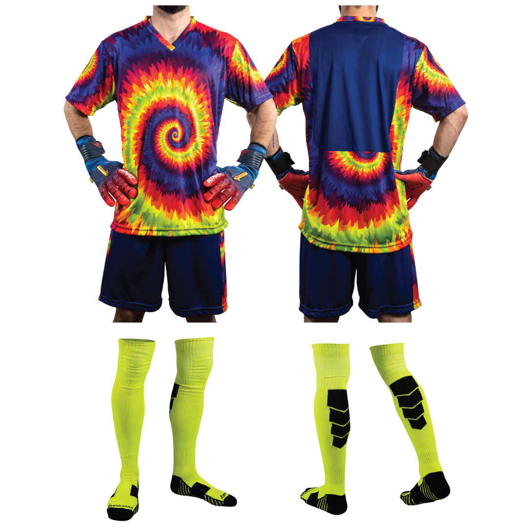 Twister III SS Short-Sleeve Goalkeeper Kit (Jersey+Short+Socks) Number Included