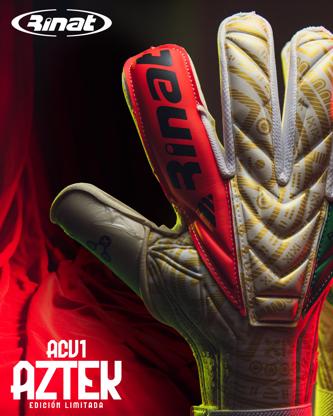 Rinat ACV1 Aztek Special Edition Goalkeeper Glove 🇩🇪German AXG Palm Preventa envio Julio 1