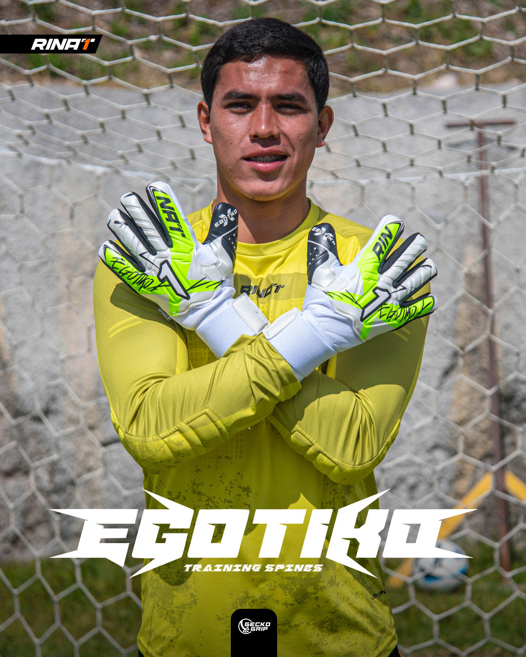 Rinat Egotiko X Training-Spines (Finger Protection) Goalkeeper Glove ***Ships March 13***