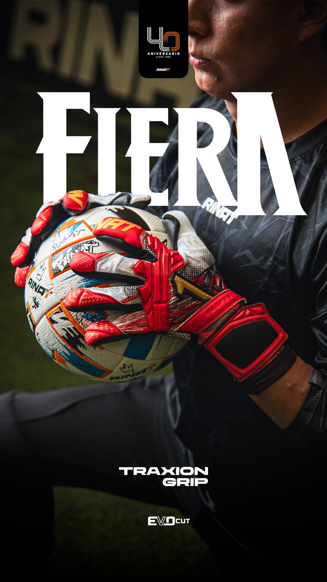 Rinat Fiera 🦁 TR Pro Goalkeeper Glove 🧤 Traxion Palm