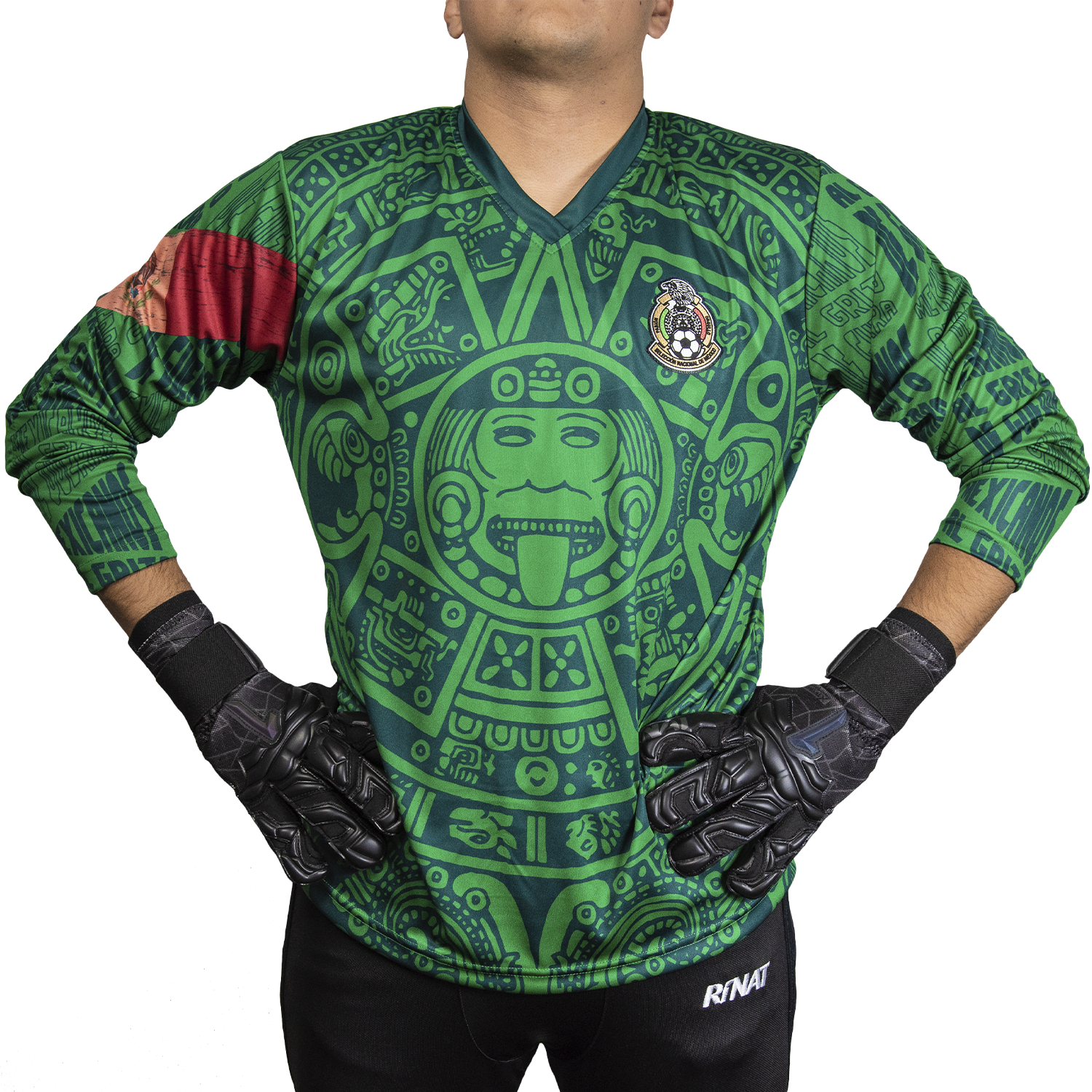 Mexico 98 Retro Goalkeeper Jersey by Geko – Rinat USA the