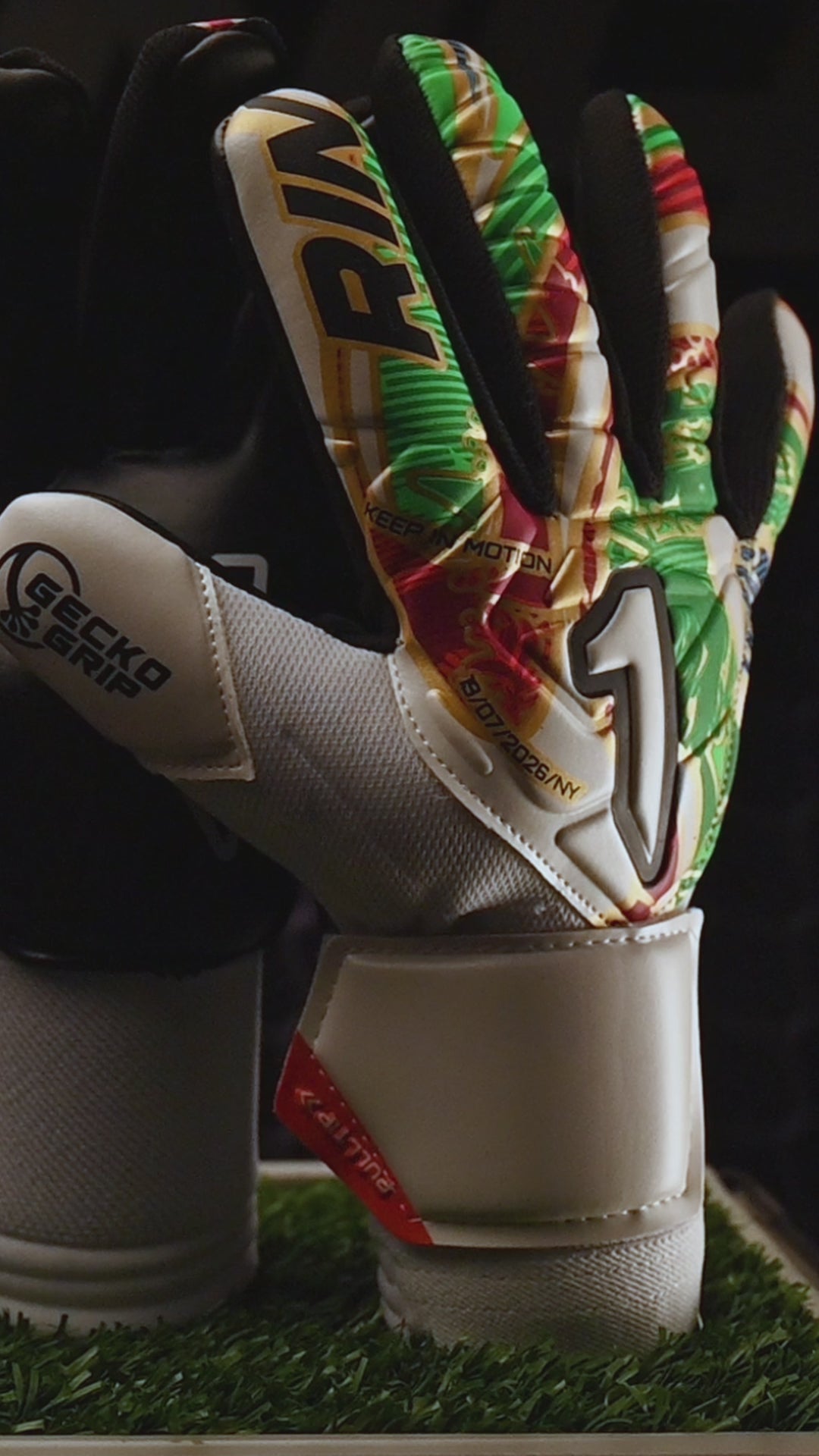 Rinat Asimetrik 🏆 Turf-Training Goalkeeper Glove 🐸Durable Gecko-Grip Palm 🆕 🔴