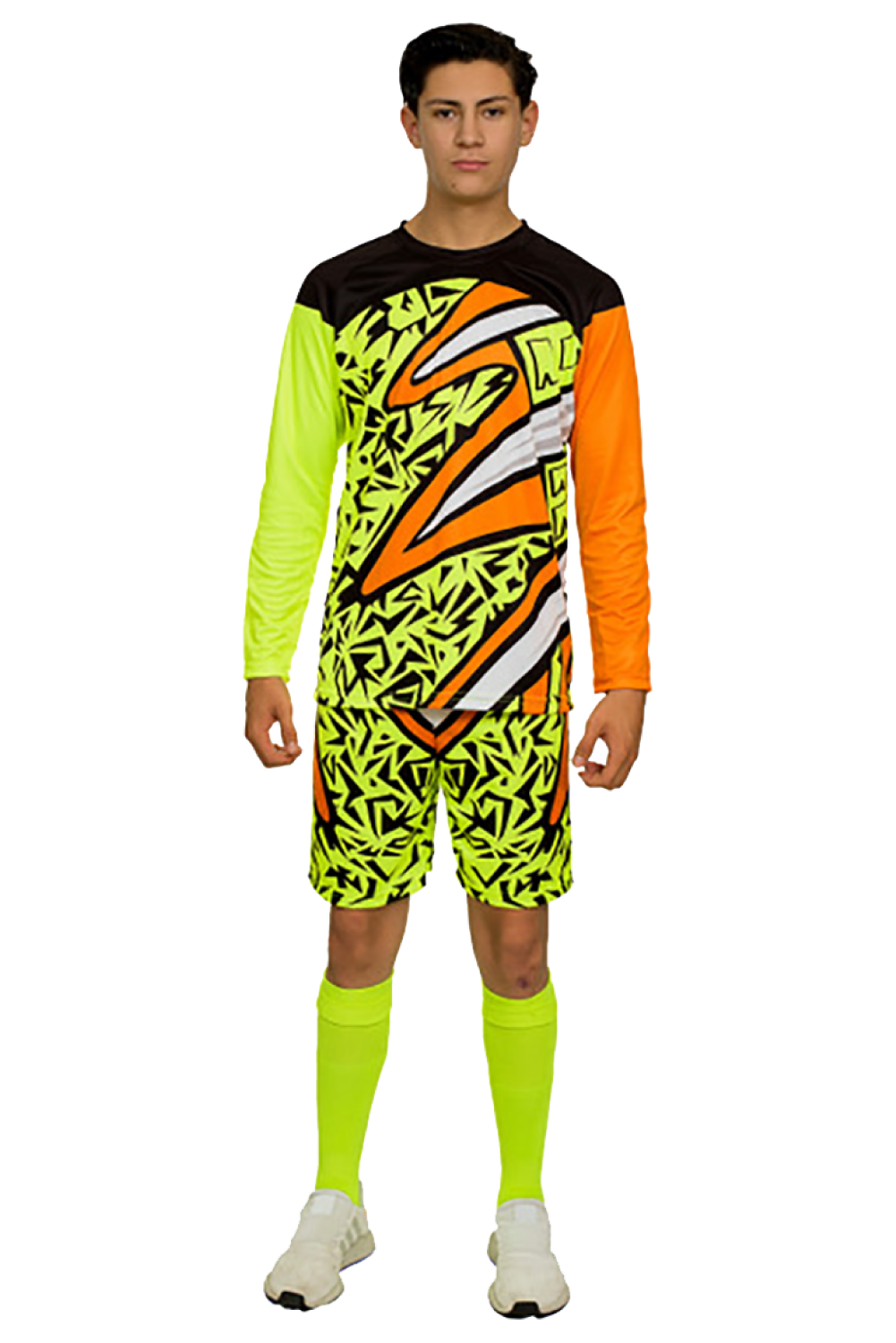 Calamity LS Long-Sleeve Goalkeeper Kit (Jersey+Short+Socks) Number Included