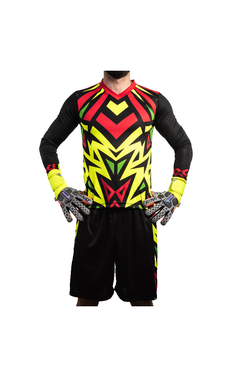 Brody III LS Long-Sleeve Goalkeeper Kit (Jersey+Short+Socks) Number Included