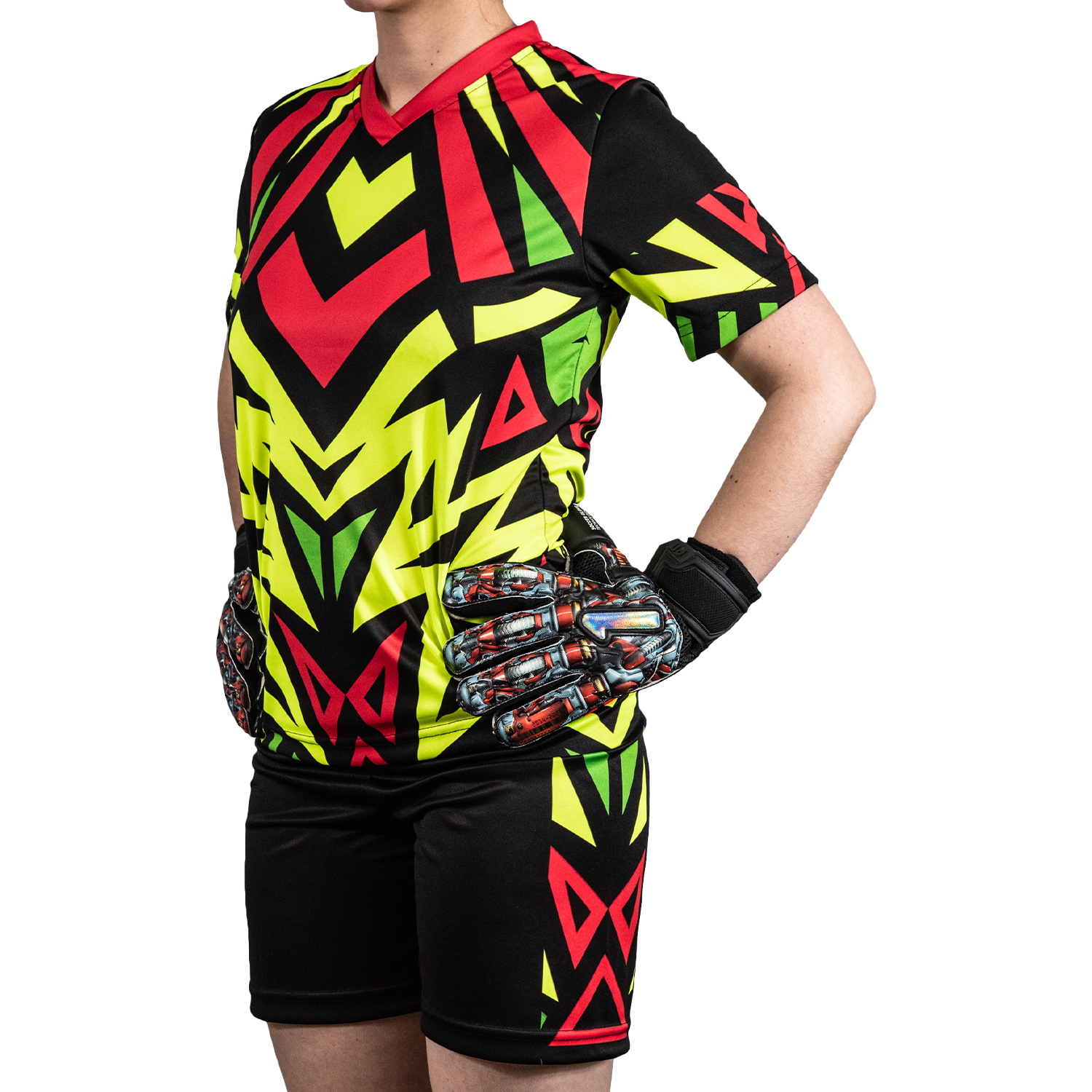 Brody III SS Short-Sleeve Goalkeeper Kit (Jersey+Short+Socks) Number Included