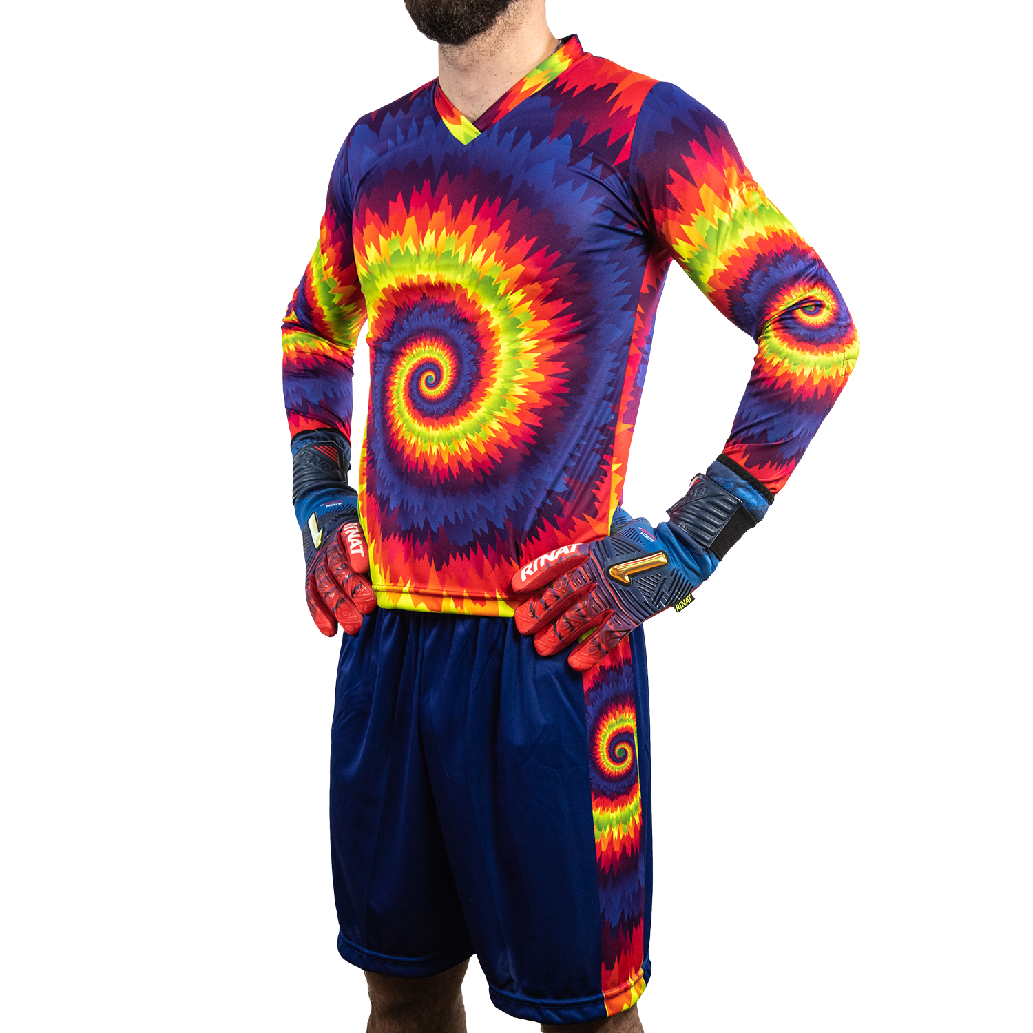 Twister III LS Long-Sleeve Goalkeeper Kit (Jersey+Short+Socks) Number Included