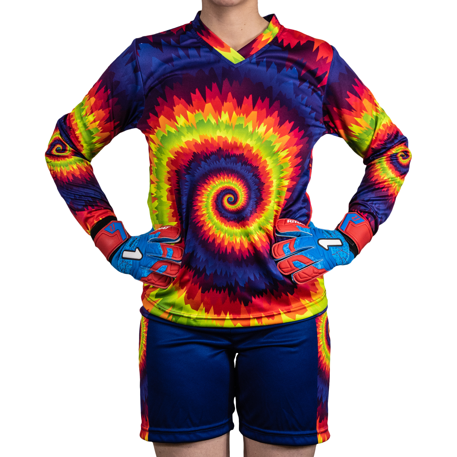 Twister III LS Long-Sleeve Goalkeeper Kit (Jersey+Short+Socks) Number Included