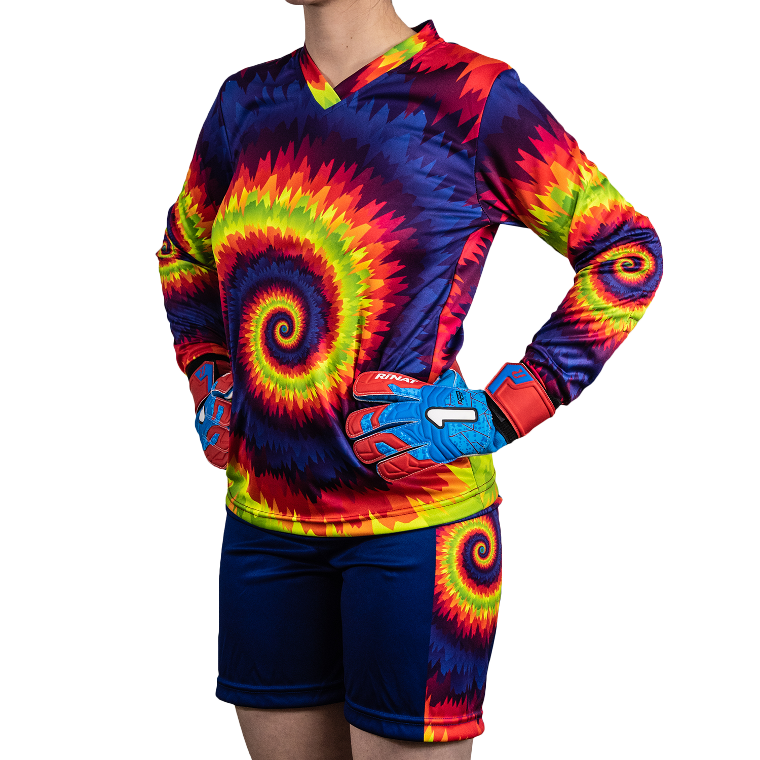 Twister III LS Long-Sleeve Goalkeeper Kit (Jersey+Short+Socks) Number Included