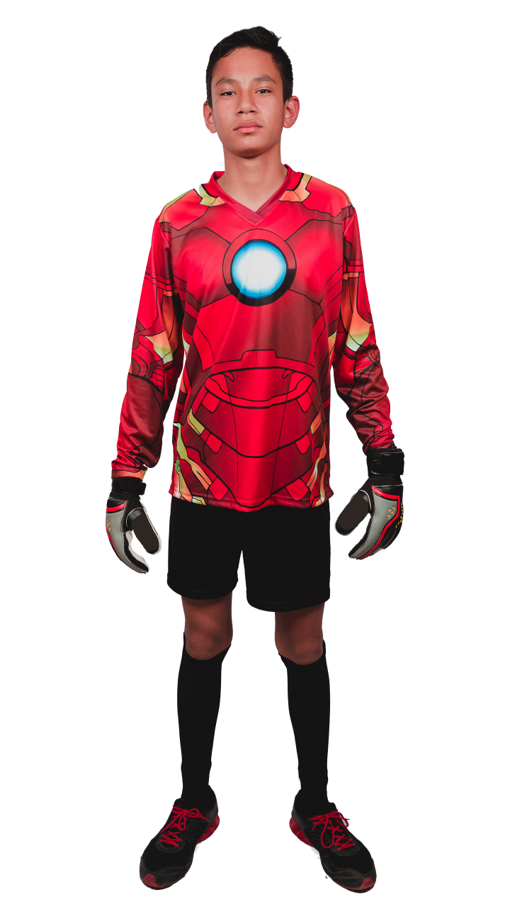 Cyborg Iron-Man Goalkeeper Jersey Number Included