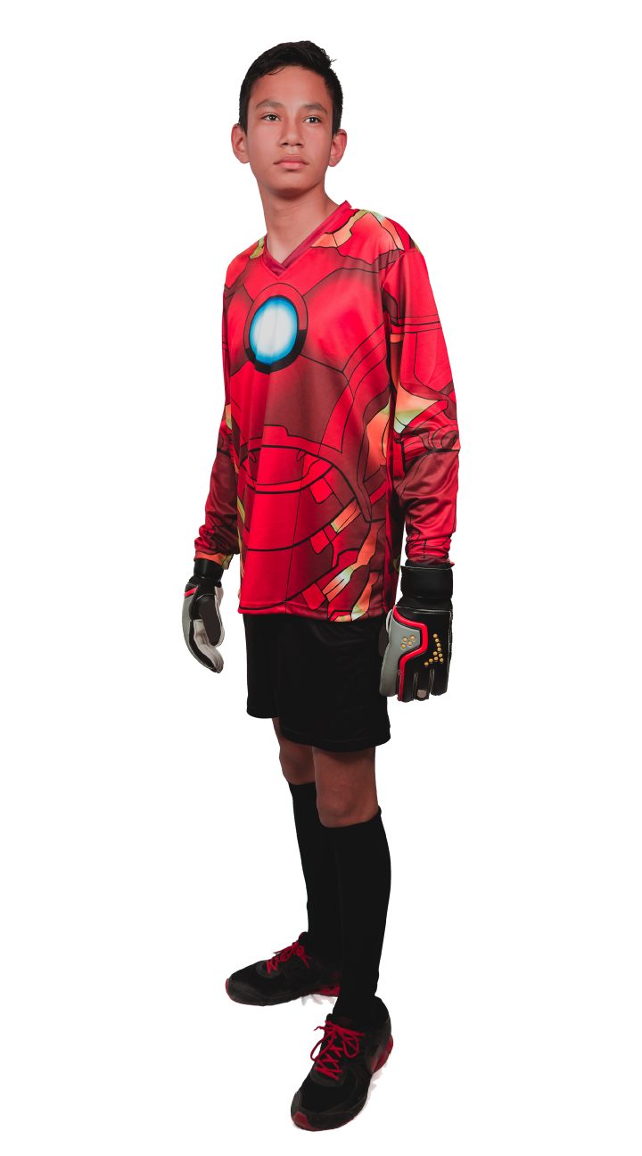 Cyborg Iron-Man Goalkeeper Jersey Number Included